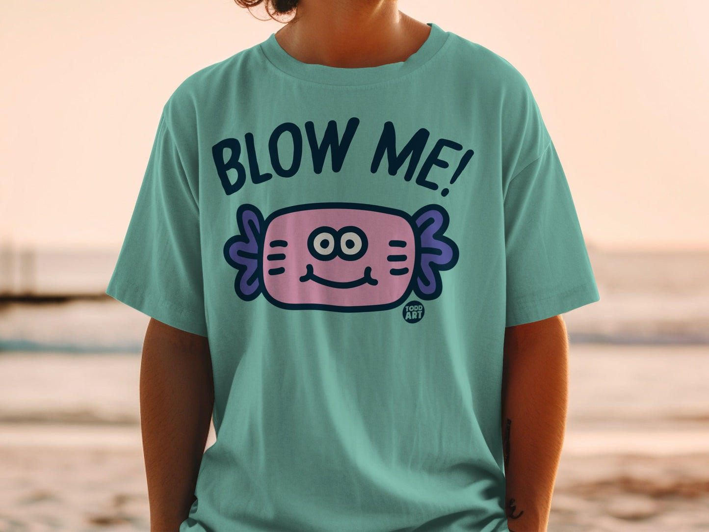 Blow Me Candy Cute Graphic Tee Funny Shirt