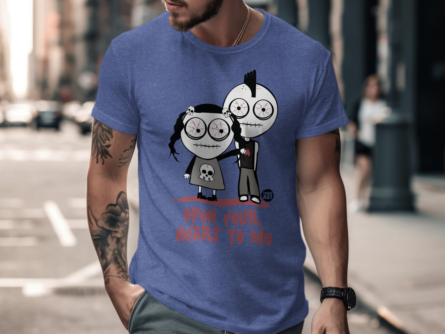 Open Your Heart To Me Valentines Graphic Tee