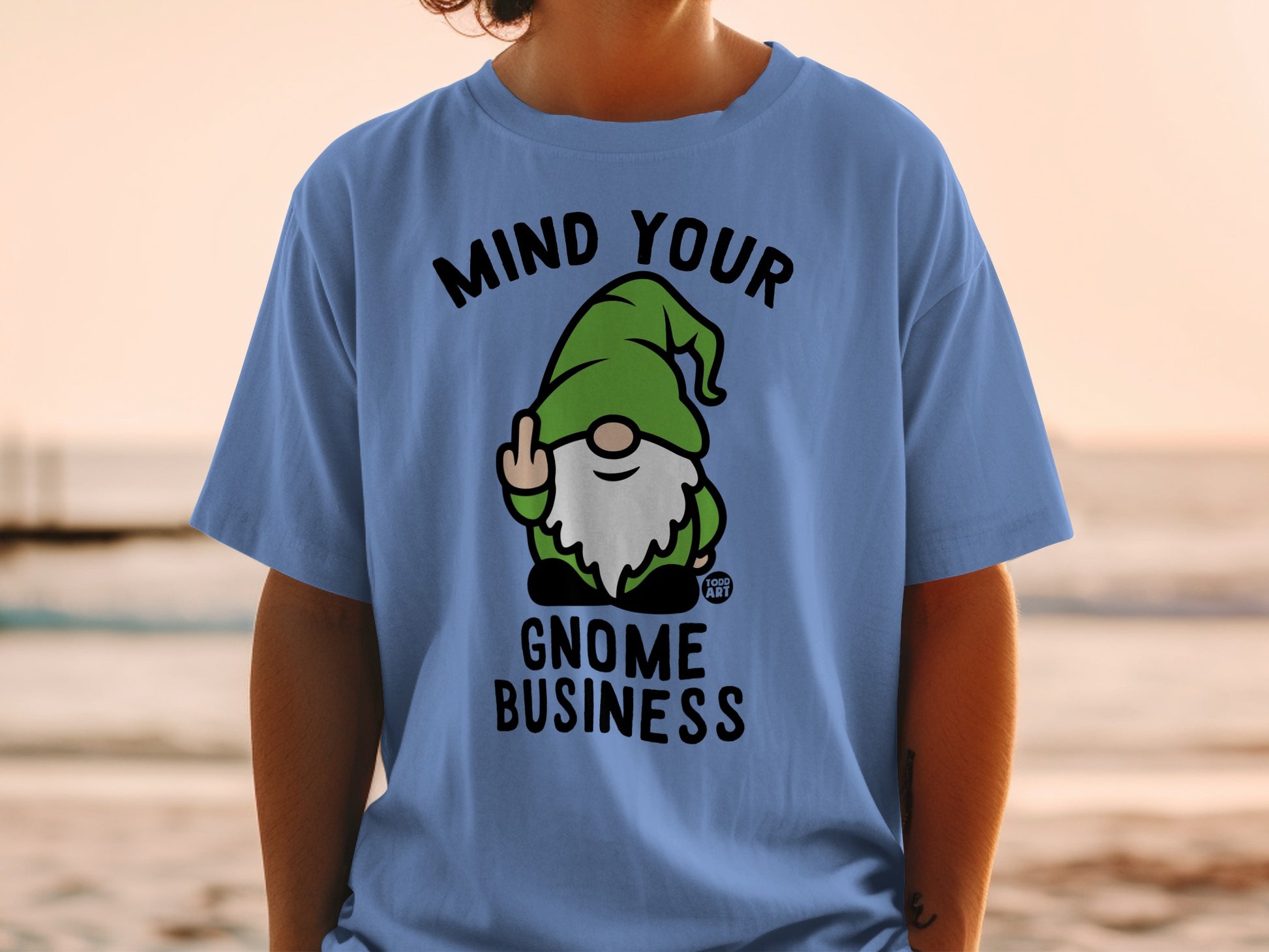 Funny Rude Gnome Mind Your Gnome Business product type