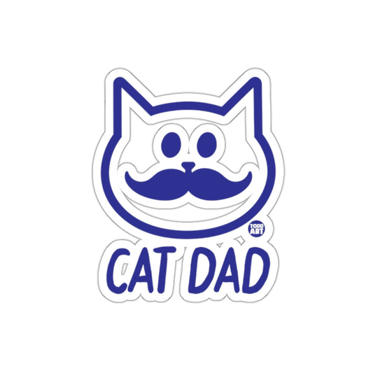 Todd Art Cat Dad Funny Face Minimalist Design sticker