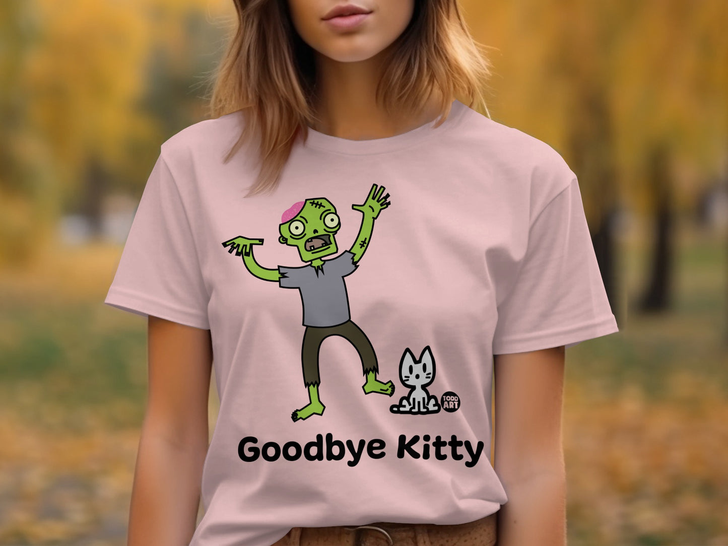 Goodbye Kitty Unique Graphic Design T-shirt