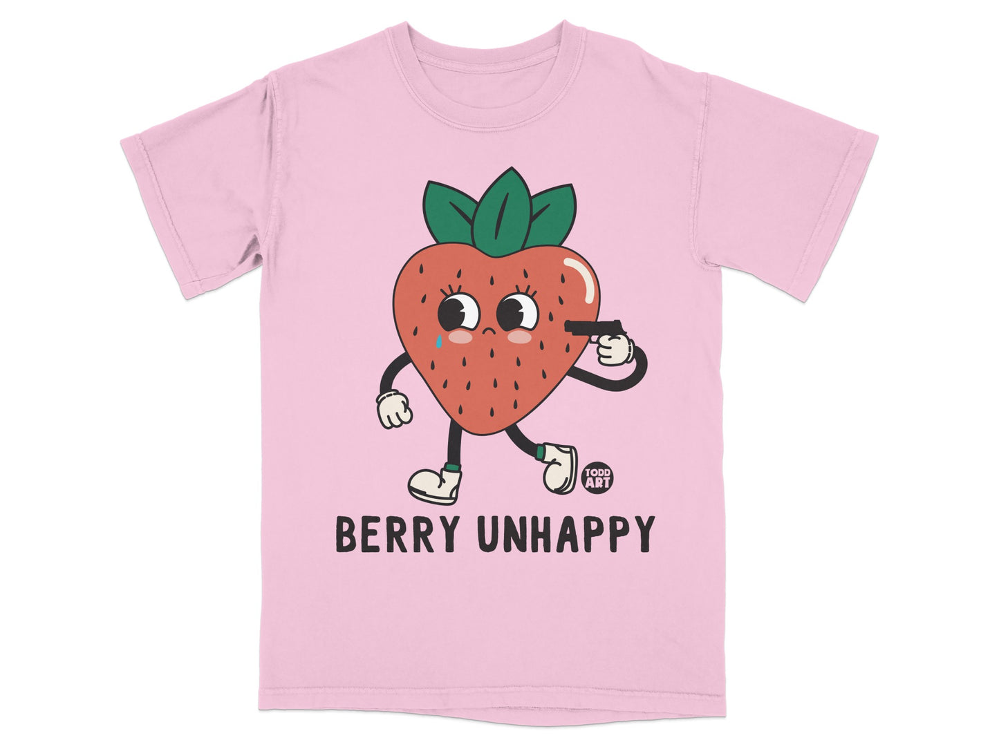 Berry Unhappy Sad Strawberry Character Cartoon product type