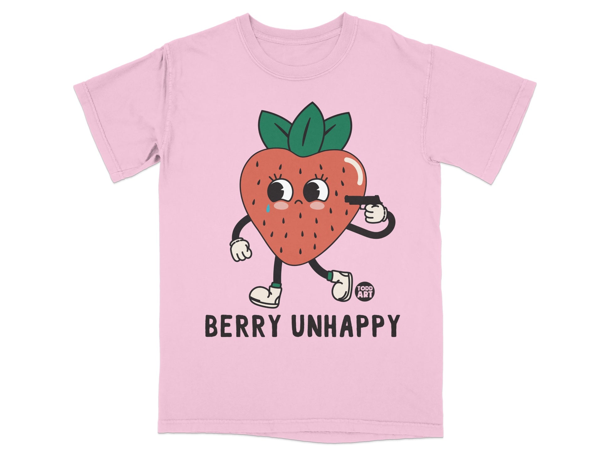 Berry Unhappy Sad Strawberry Character Cartoon product type