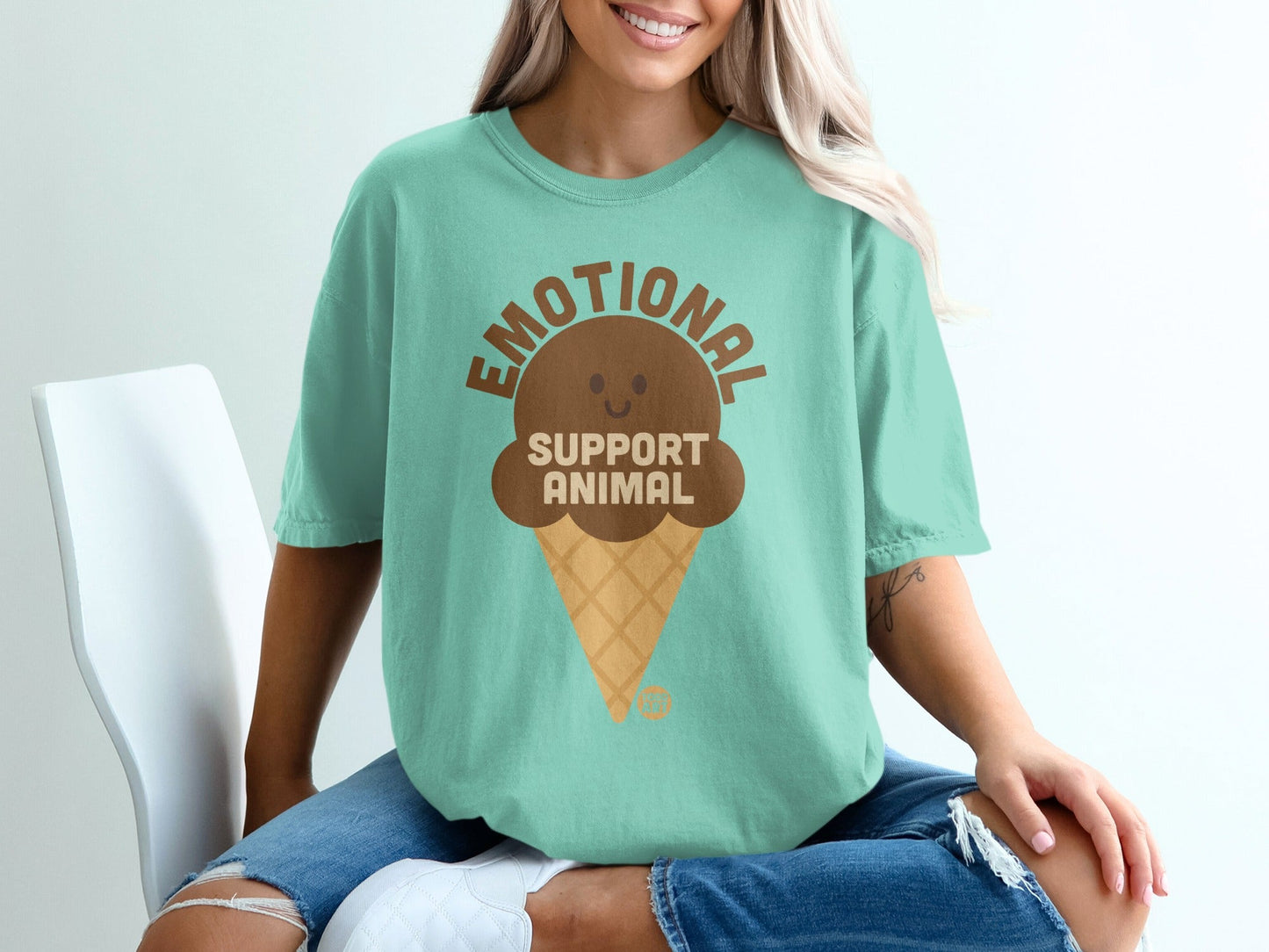 Emotional Support Animal Ice Cream Shirt