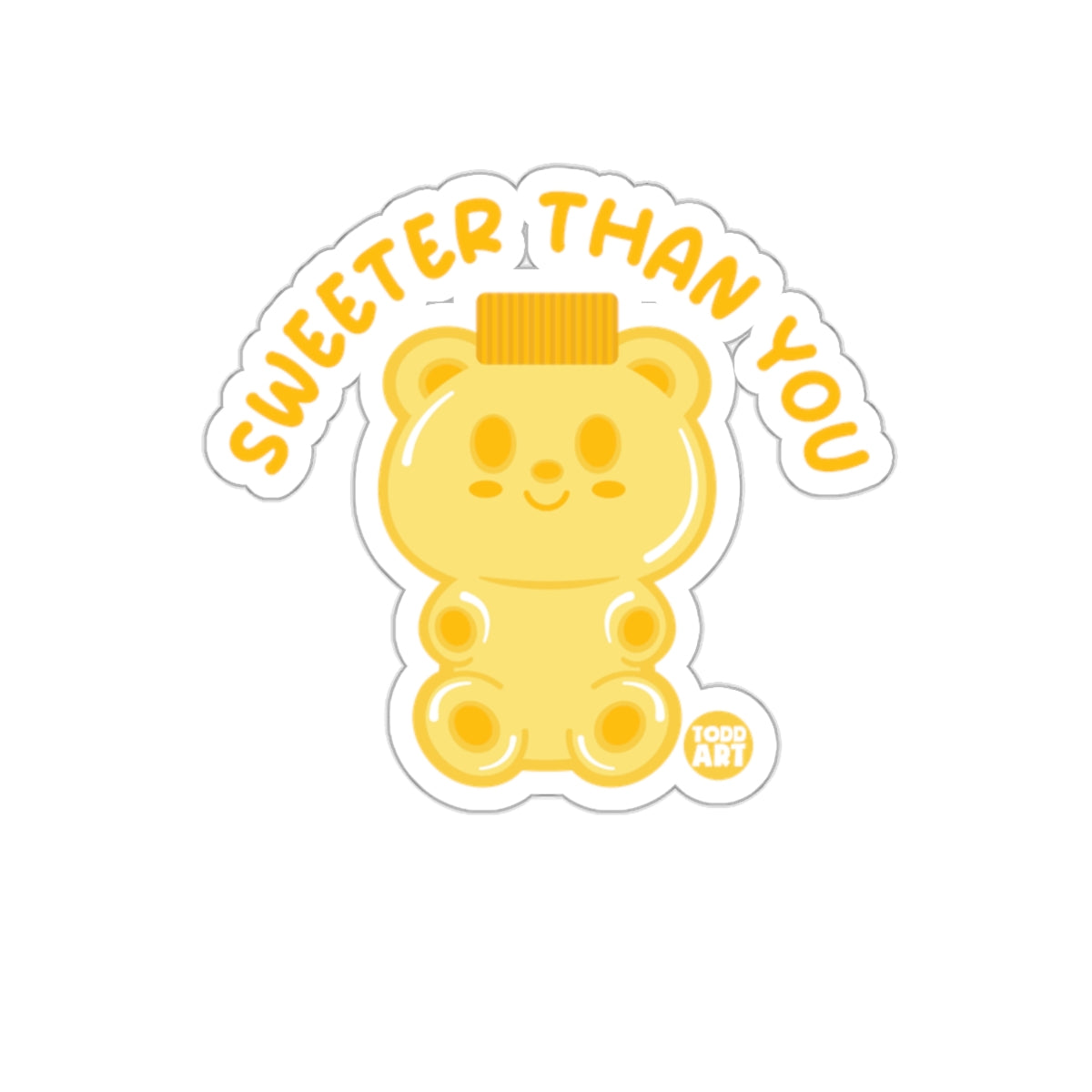 Sweet Bear 'Sweeter Than You' Sticker Decal Cutest