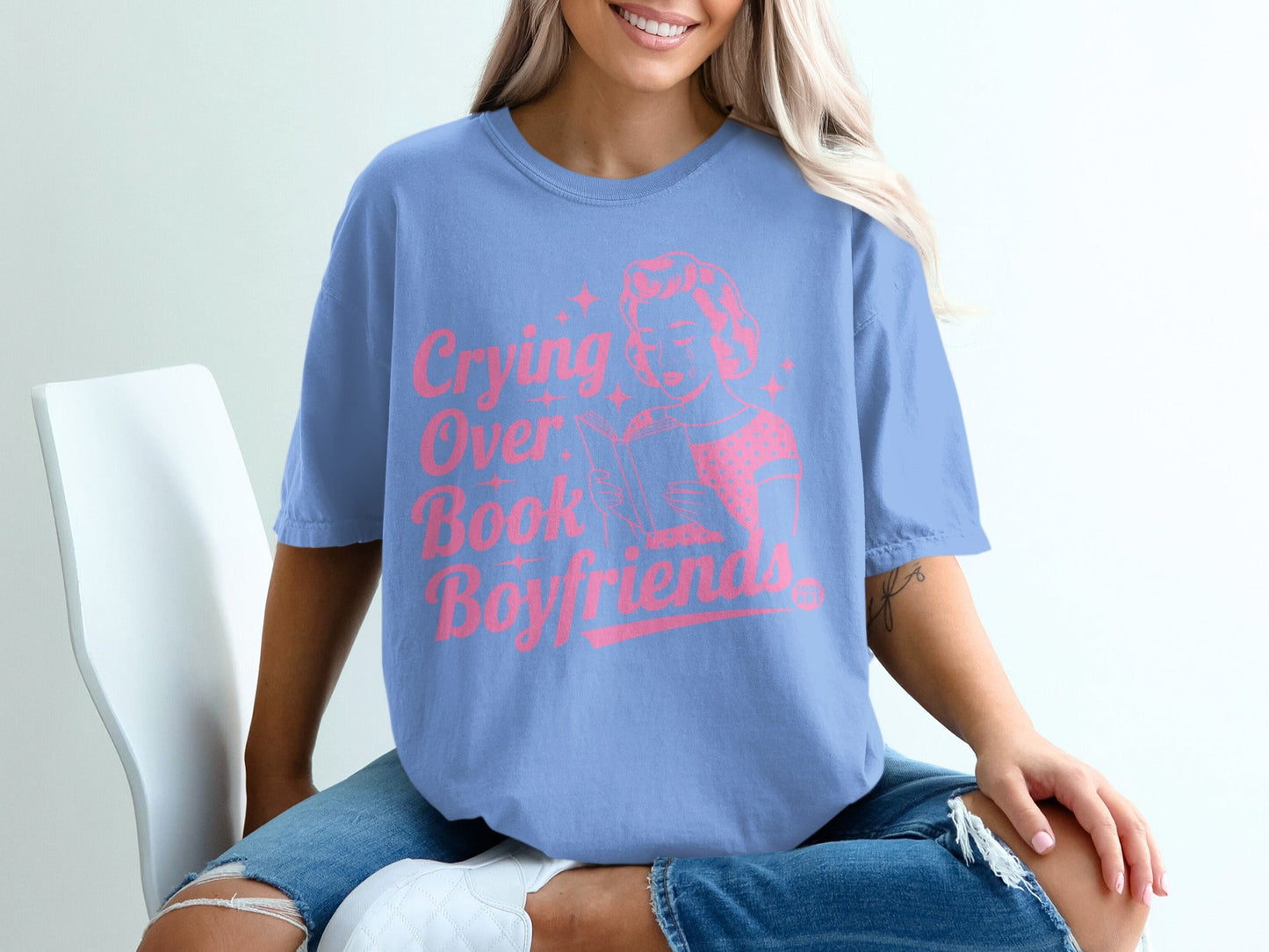 Crying Over Book Boyfriends Graphic Tee