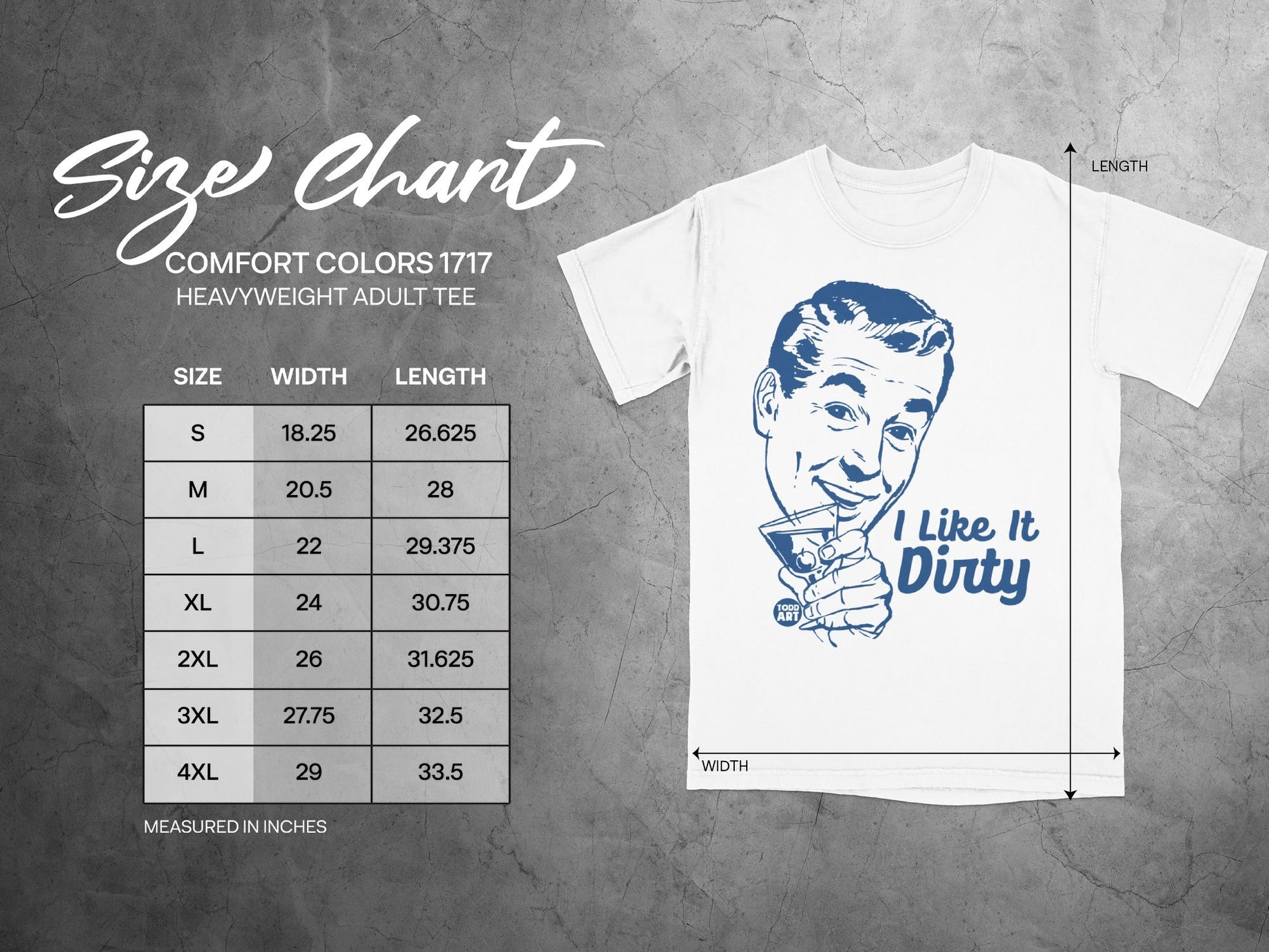 I Like It Dirty Heavyweight Adult Tee Shirt