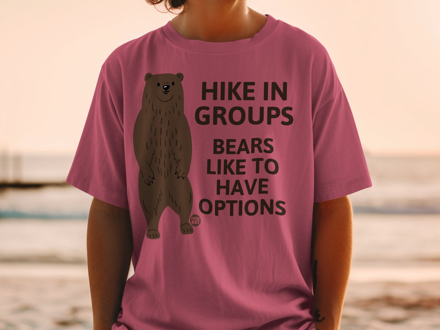 Hike In Groups Bears Like To Have Options T-shirt