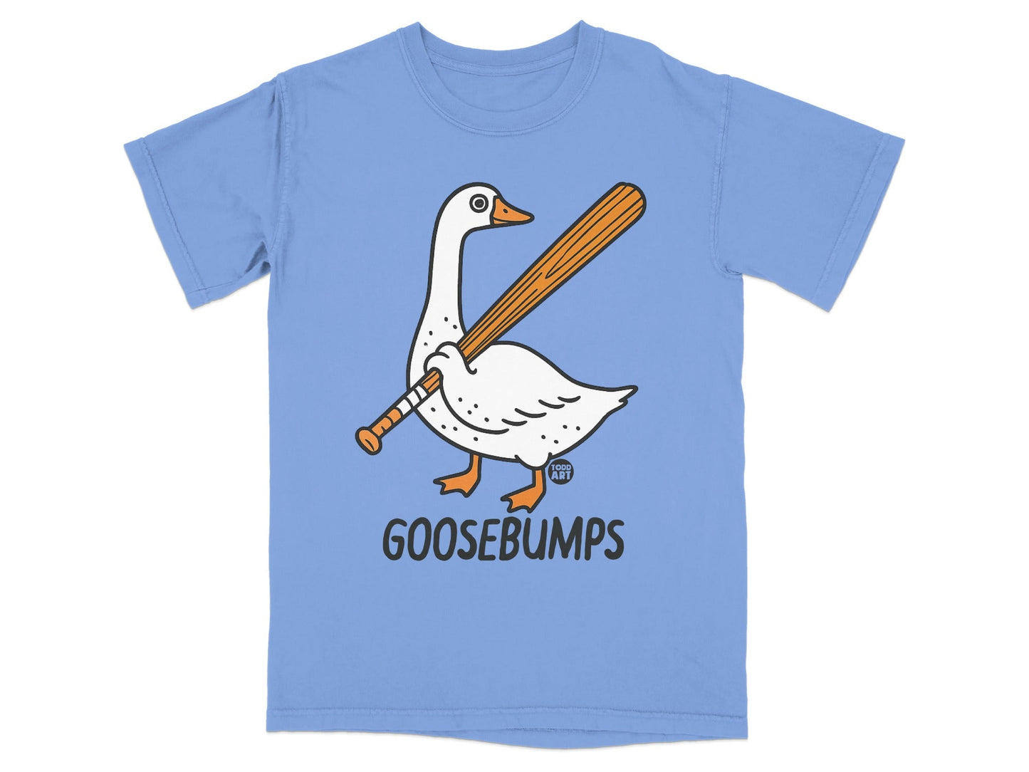Goosebumps Funny Goose with Baseball Bat T-shirt