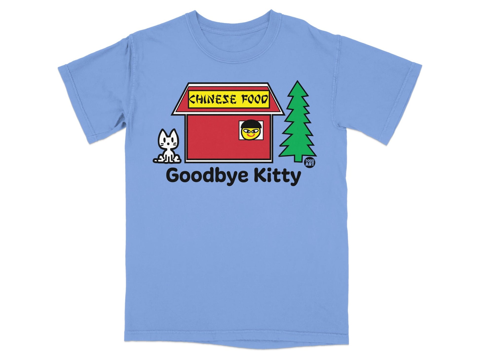 Goodbye Kitty Chinese Food Graphic T-shirt