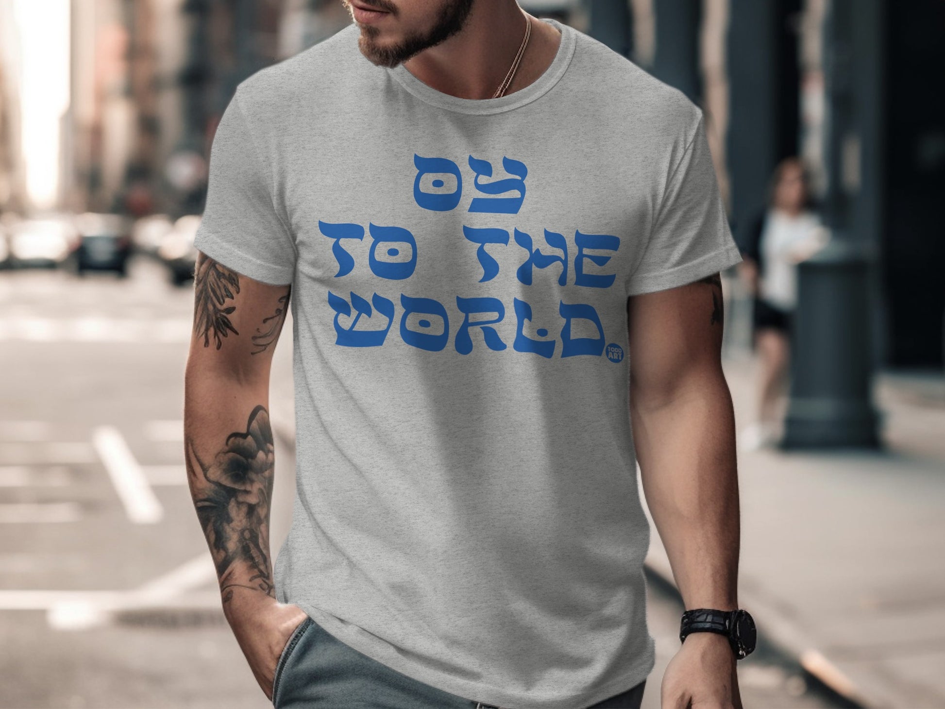 Oy To The World Graphic Design T-shirt product
