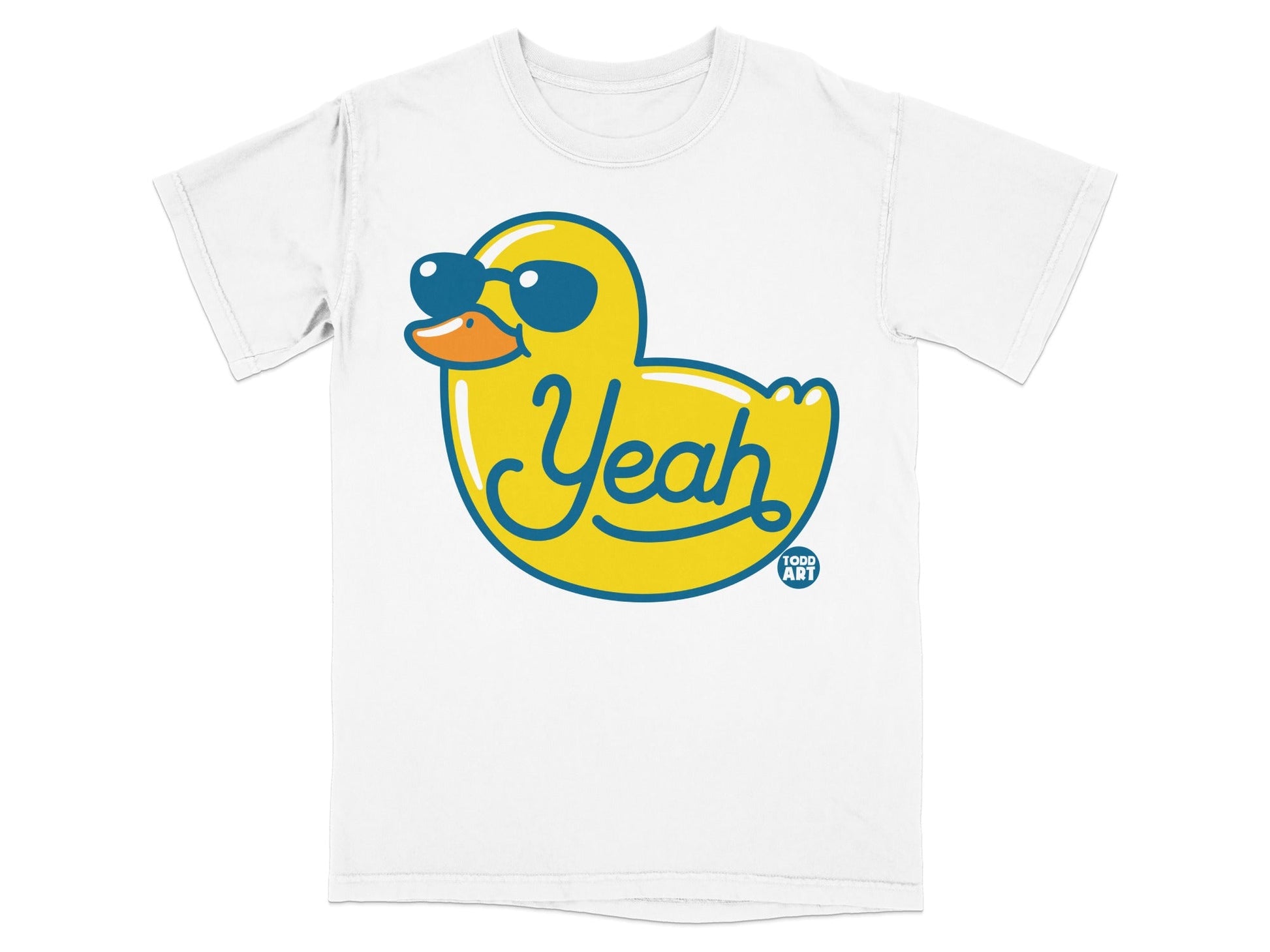 Yeah Yellow Duck With Sunglasses Graphic T-shirt