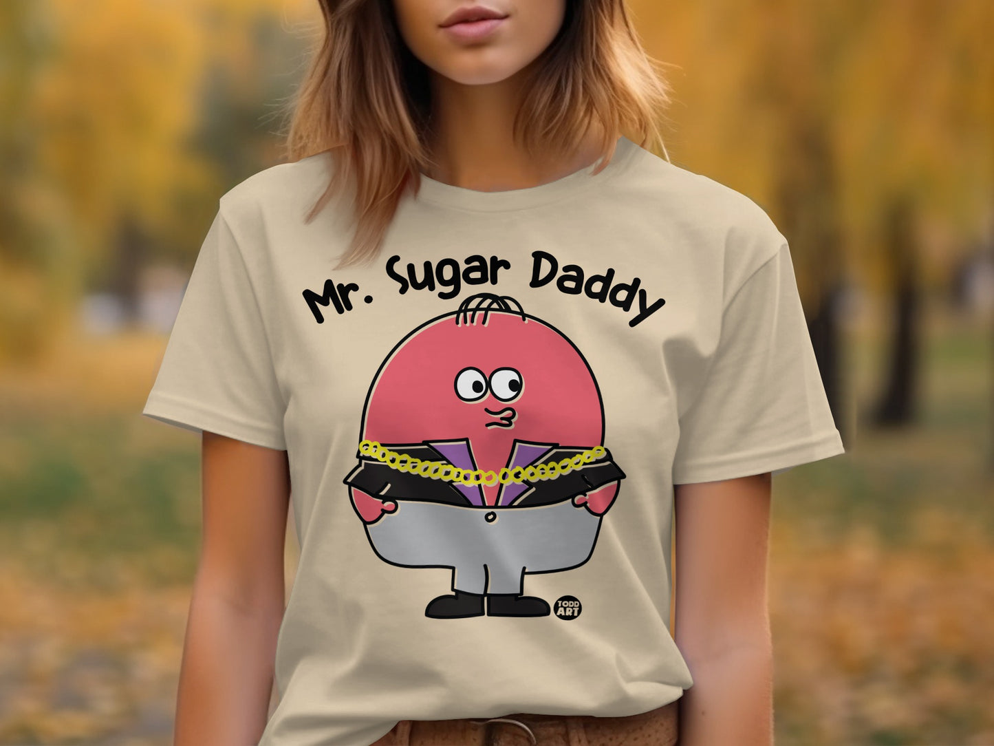 Mr. Sugar Daddy Cartoon Character Tee Shirt