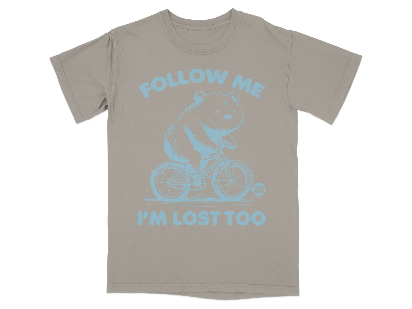 Follow Me I'm Lost Too Funny Bear Bike T-Shirt
