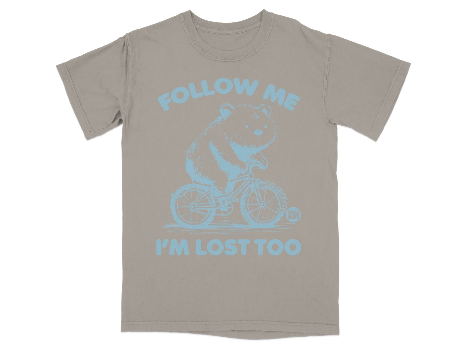 Follow Me I'm Lost Too Funny Bear Bike T-Shirt