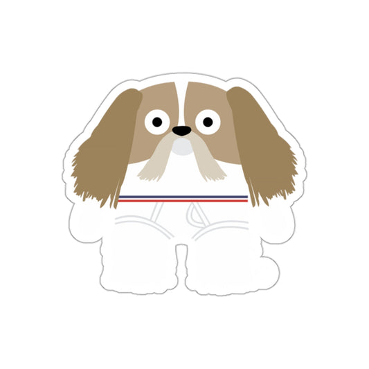 Cute Shih Tzu Cartoon Design Sticker for Dog Lovers