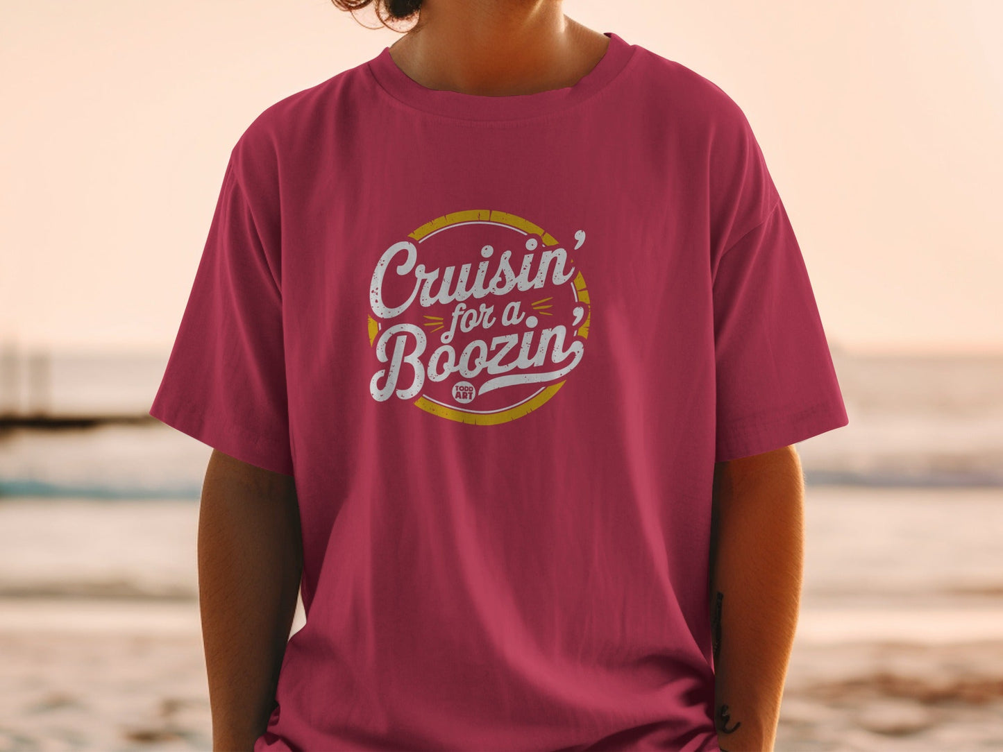 Cruisin' for a Boozin' Graphic Tee Shirt Product