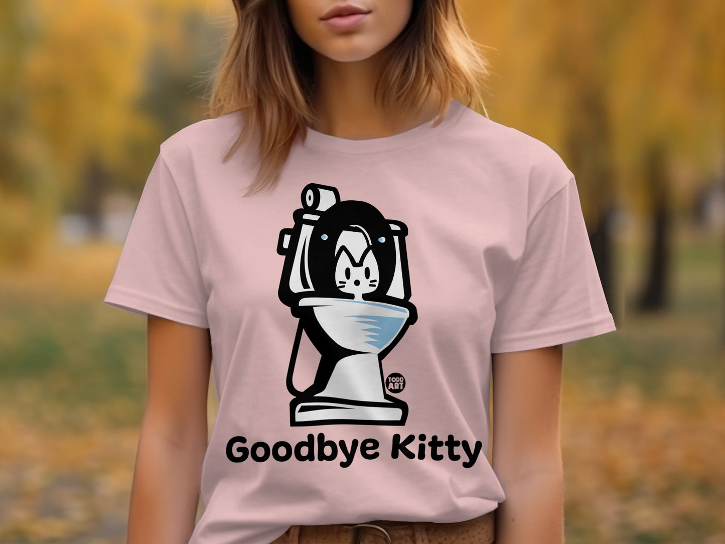 Goodbye Kitty Graphic T-Shirt for Animal Lovers