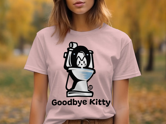 Goodbye Kitty Graphic T-Shirt for Animal Lovers