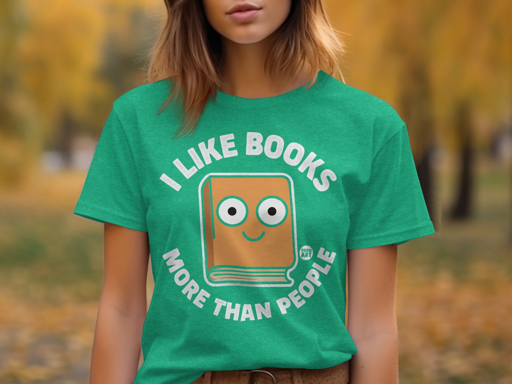 I Like Books More Than People Graphic T-shirt
