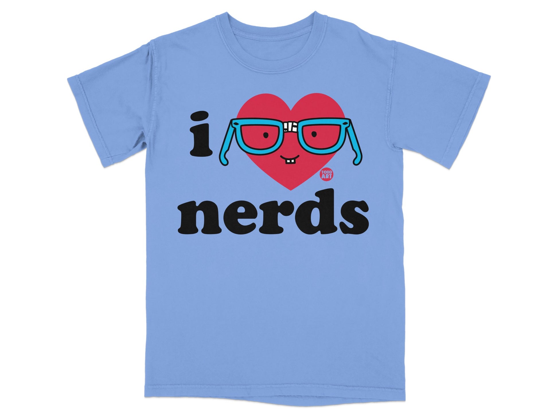 Funny I Love Nerds Graphic T-Shirt for Geek Lovers