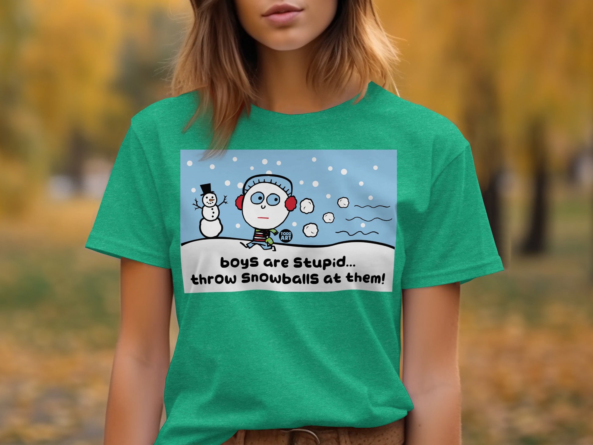 Boys Are Stupid Throw Snowballs At Them shirt