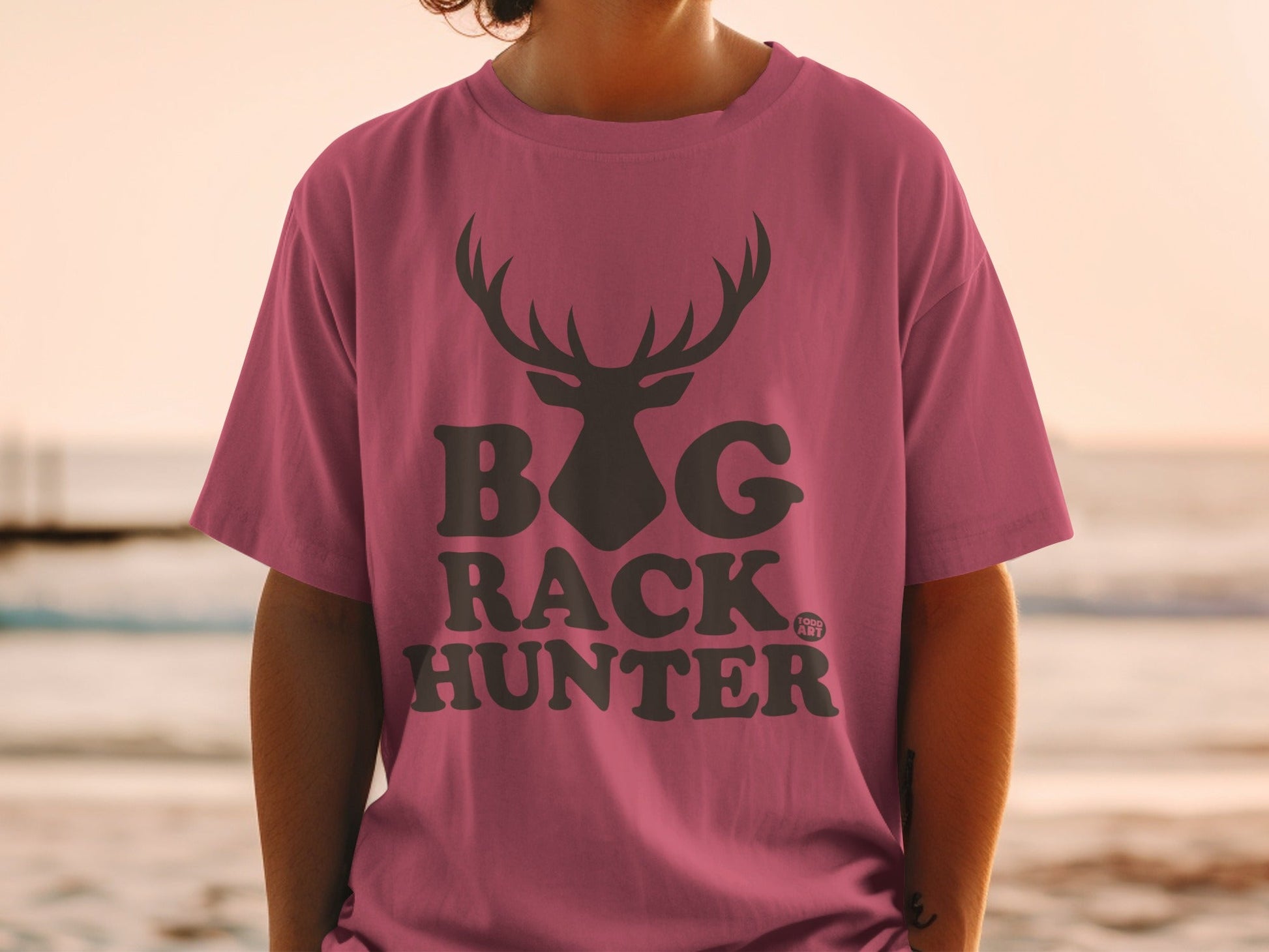 Big Rack Hunter Graphic Tee for Outdoor Enthusiasts