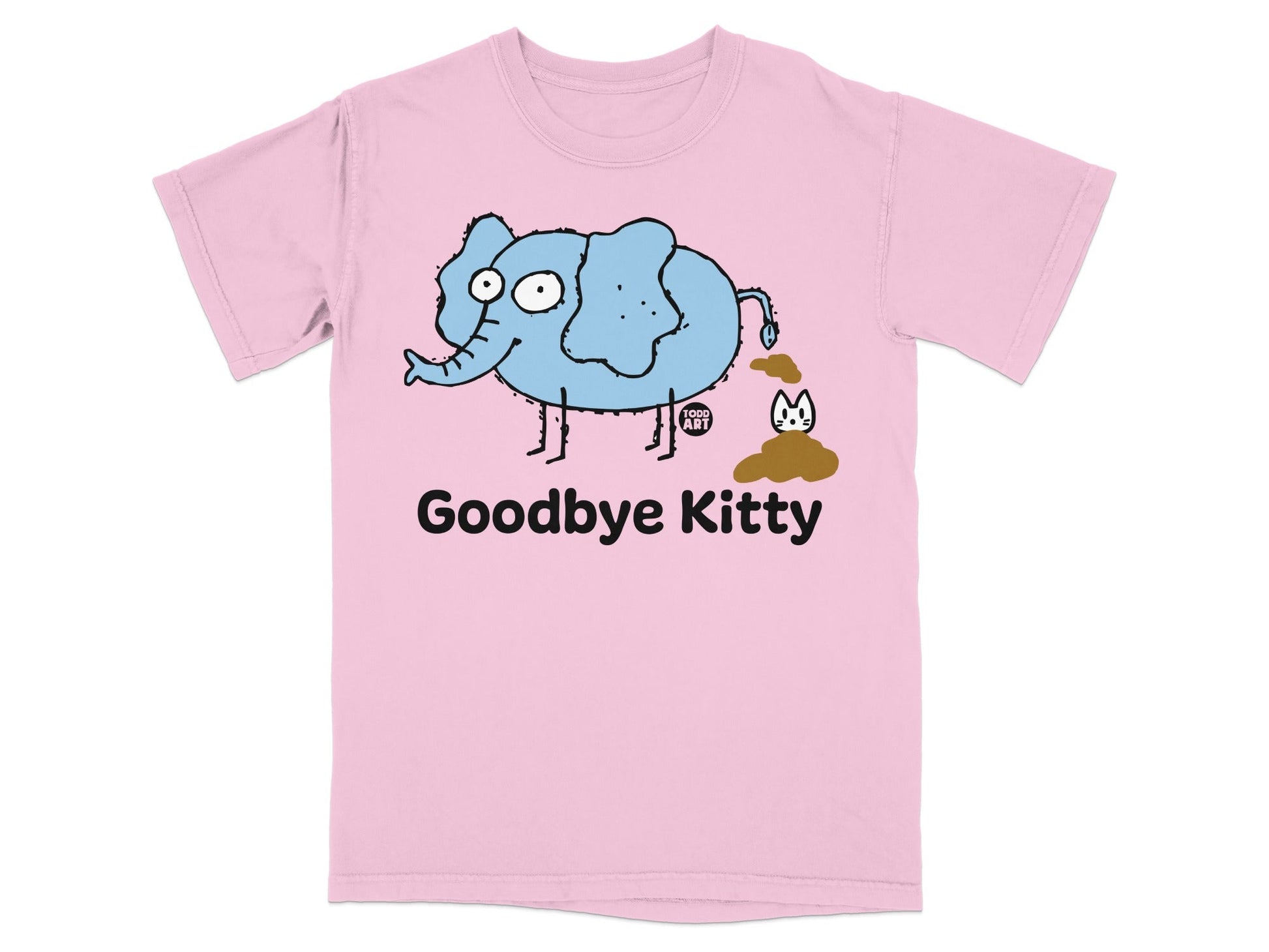 Goodbye Kitty Casual Graphic Tee for Adults