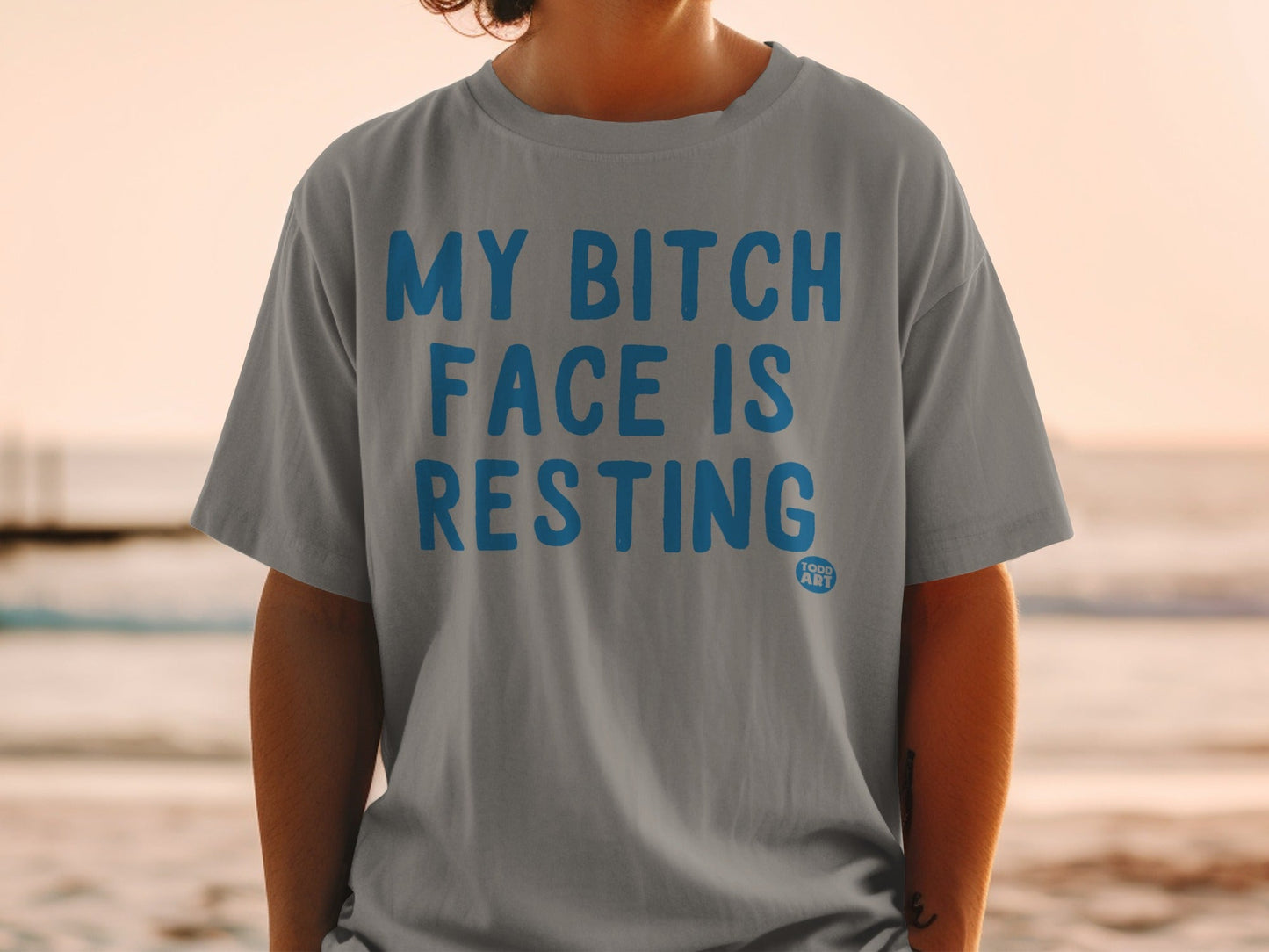 My Bitch Face Is Resting Funny Graphic T-Shirt