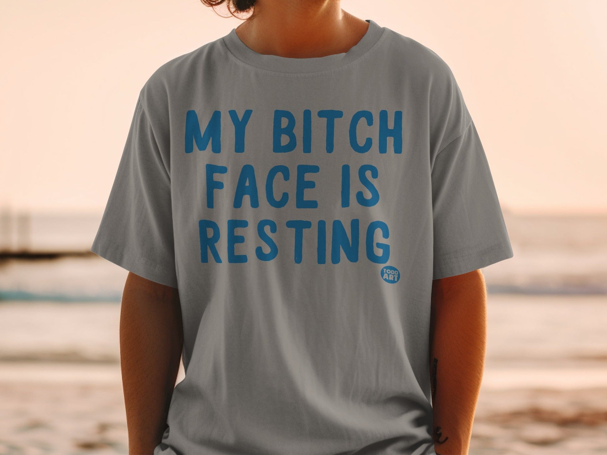 My Bitch Face Is Resting Funny Graphic T-Shirt