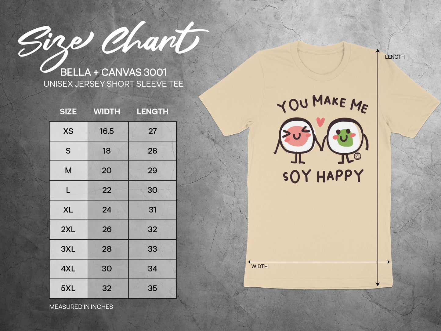 You Make Me Soy Happy T-shirt Cute Cartoon Design