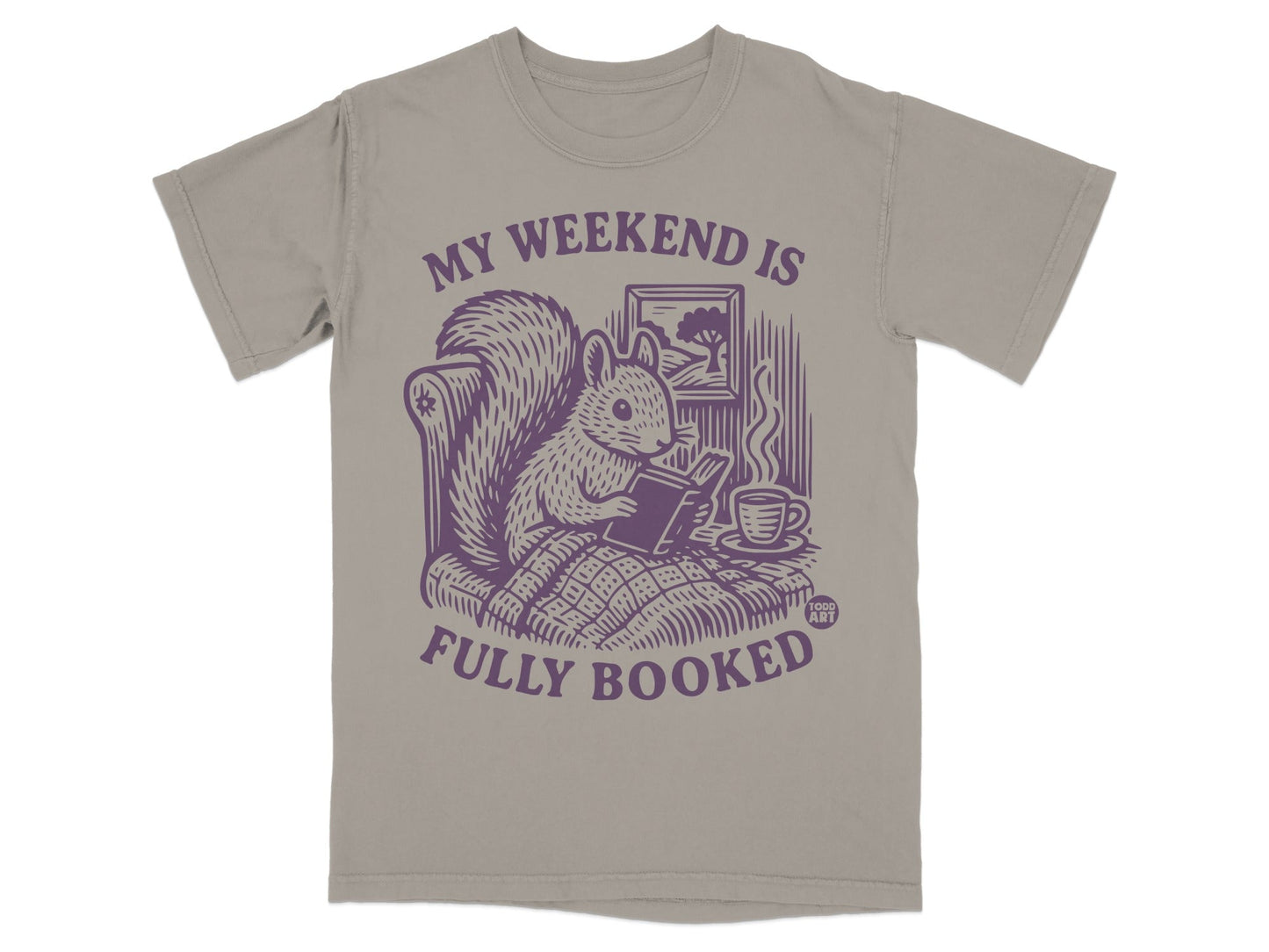 My Weekend Is Fully Booked Squirrel Reading Product