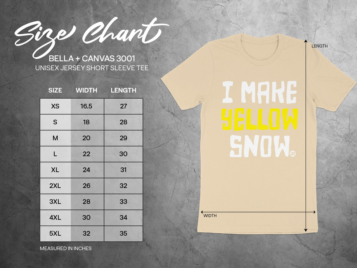 I Make Yellow Snow Unisex Jersey Short Sleeve Tee product