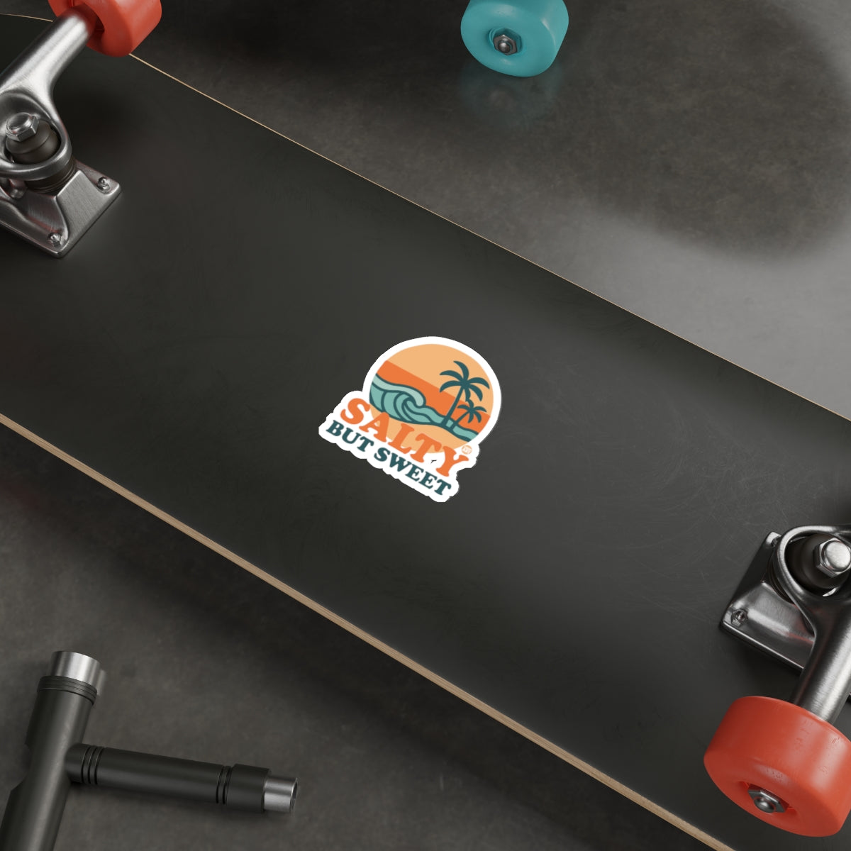 Salty But Sweet Sticker for Skateboards Fun Design