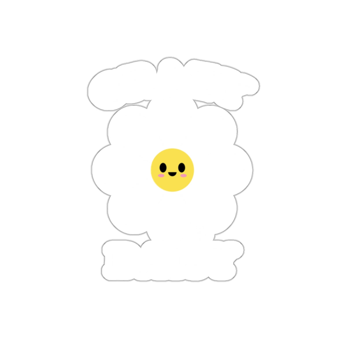 Crazy Daisy Cute Flower Graphic Novelty Design sticker