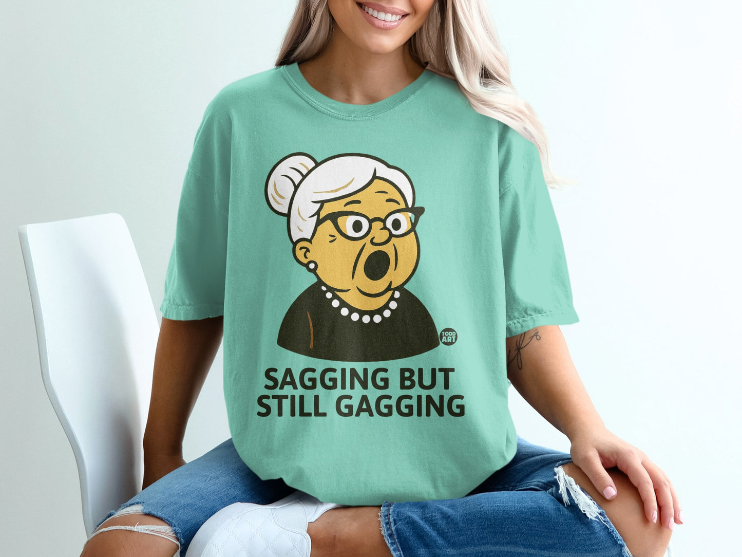 Sagging But Still Gagging Grandma Cartoon product type