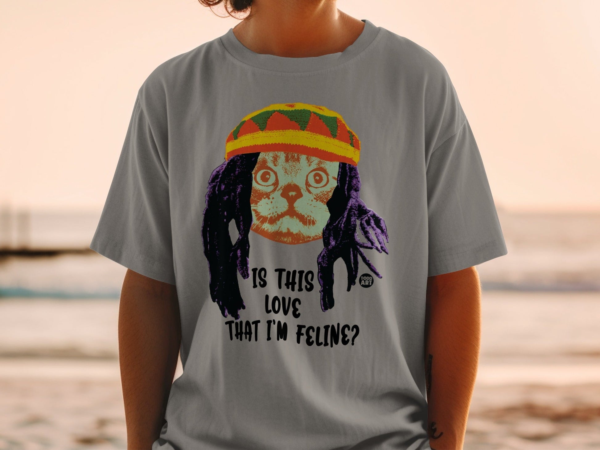 Is This Love That I'm Feline Cat Design T-shirt