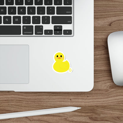 Cute Yellow Rubber Duck Sticker for Laptops or Notebooks