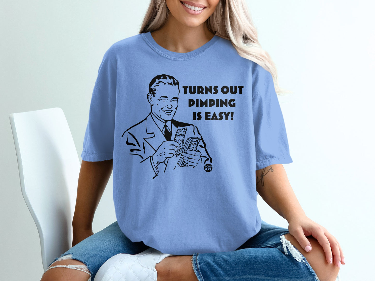 TURNS OUT PIMPING IS EASY! Money Man Sweatshirt