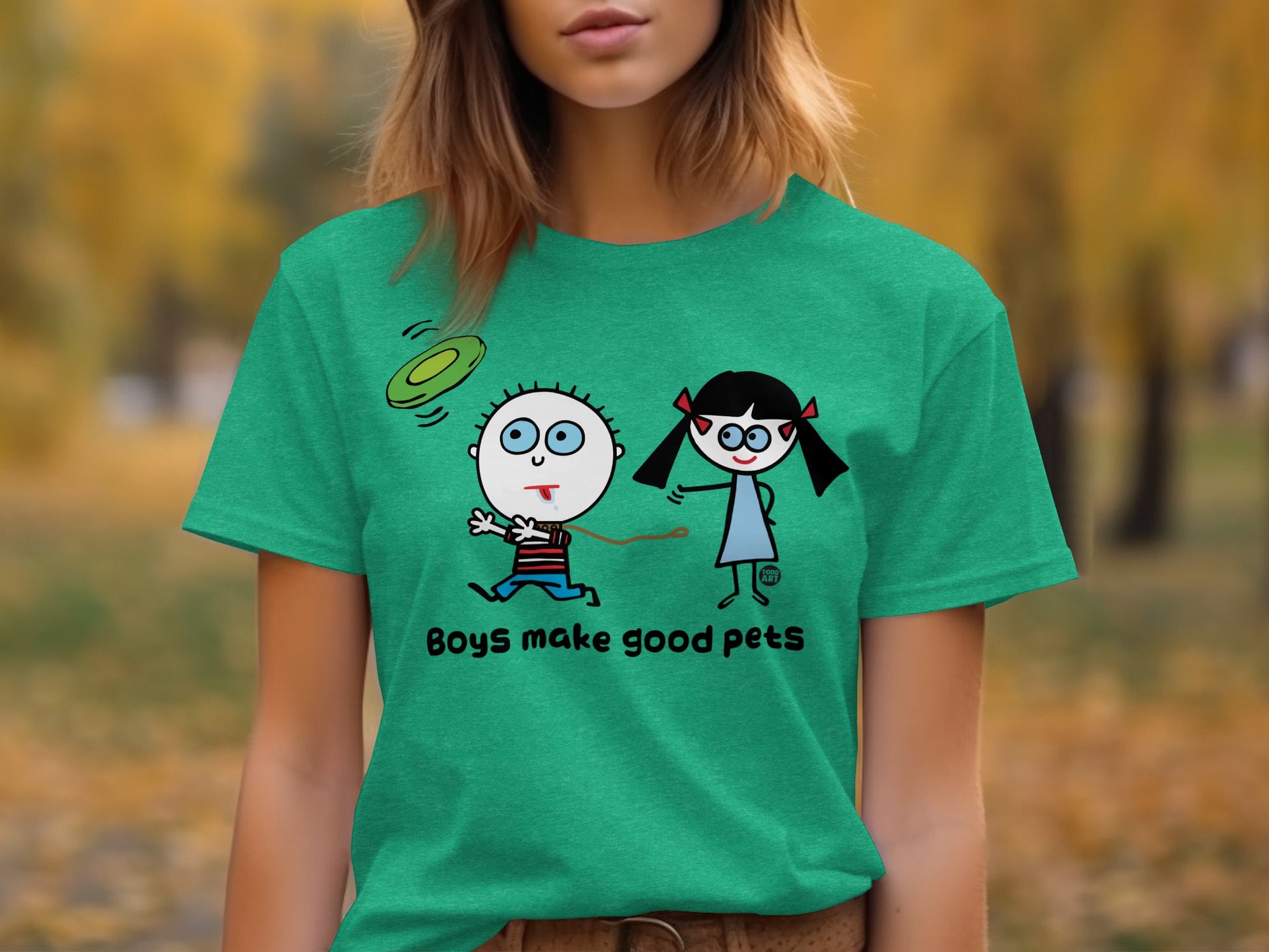 Boys Make Good Pets Funny Graphic T-Shirt