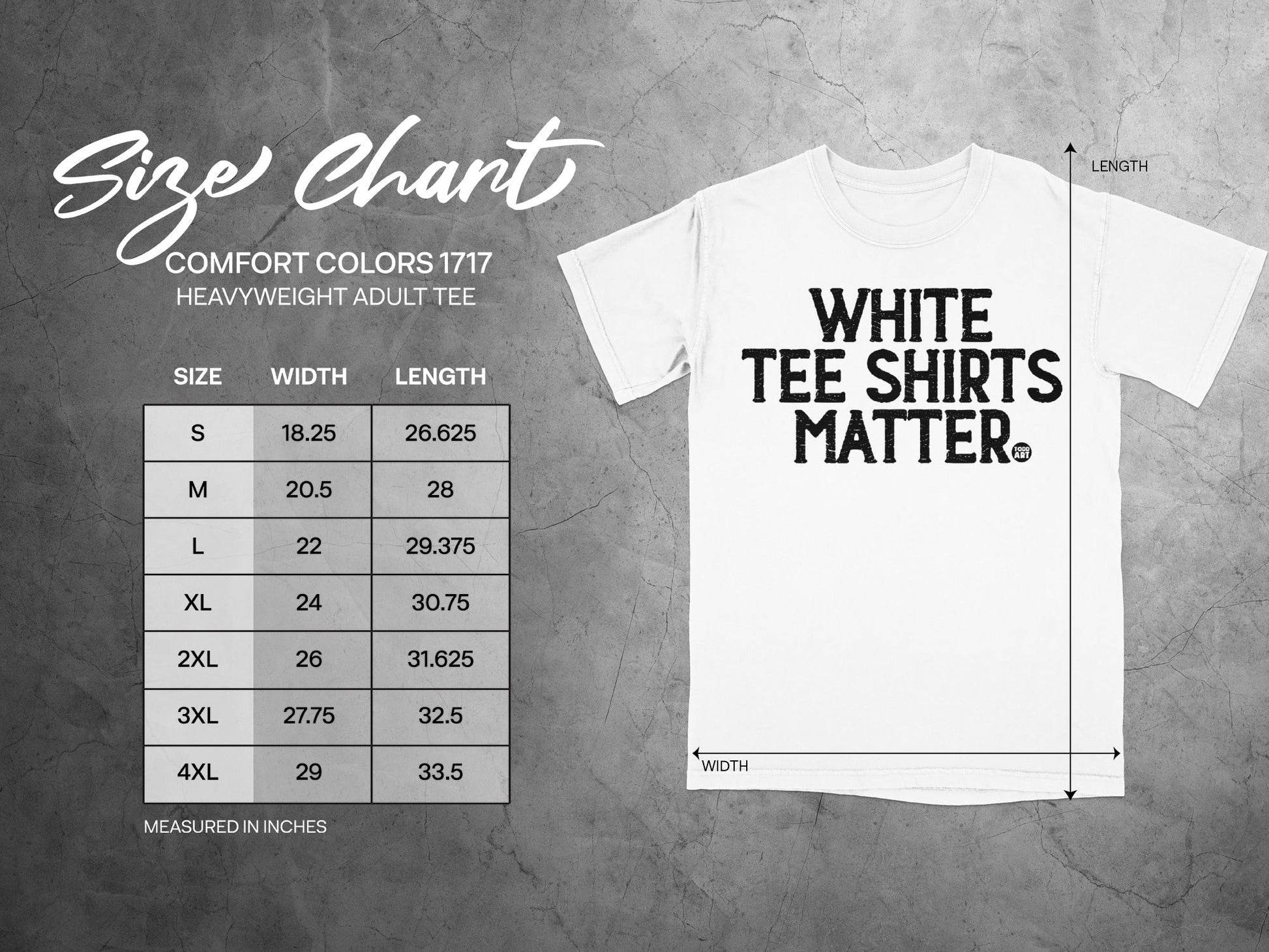 White Tee Shirts Matter Comfort Colors 1717 Adult Tee