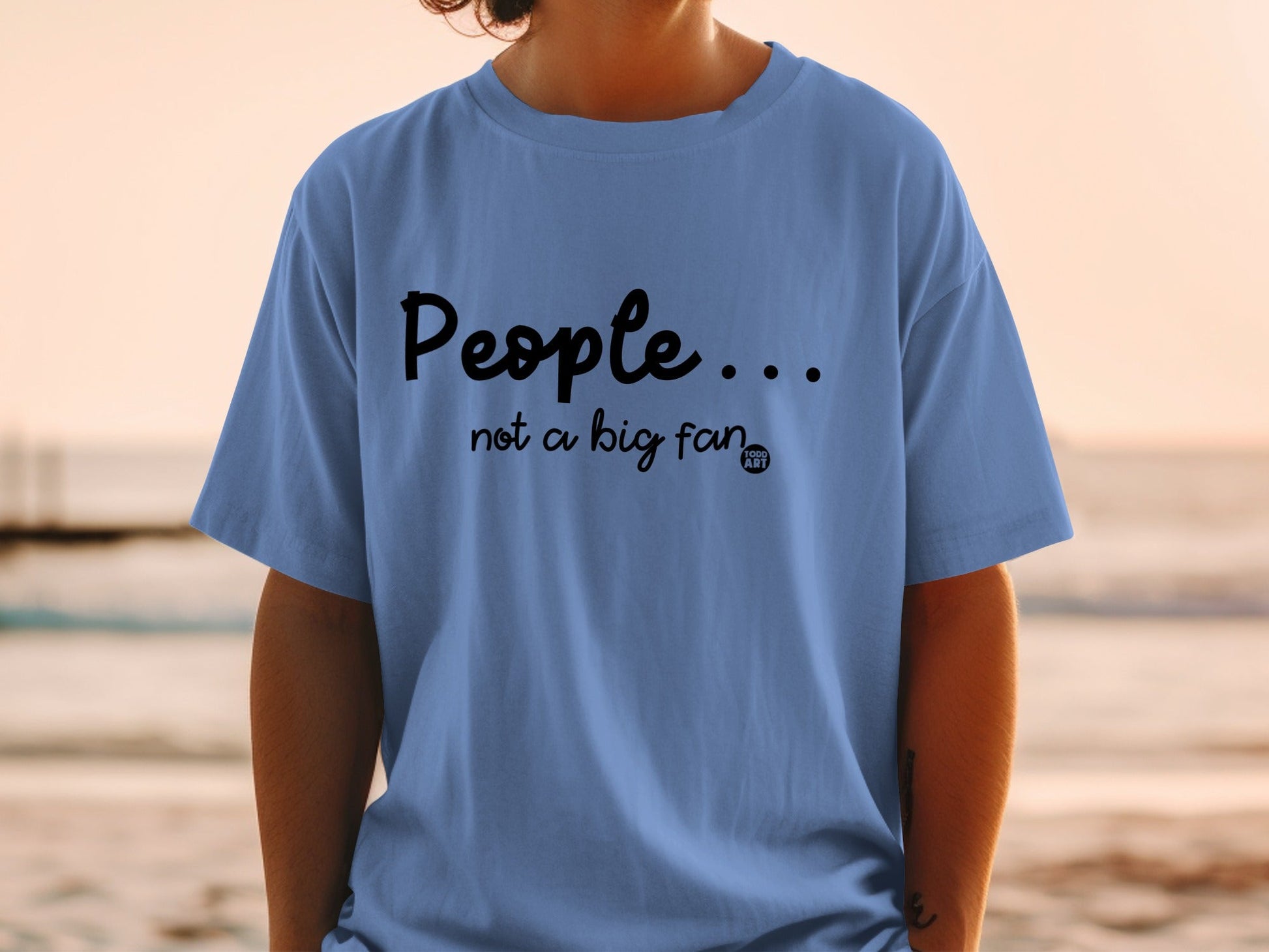 People... Not A Big Fan Funny Graphic T-Shirt