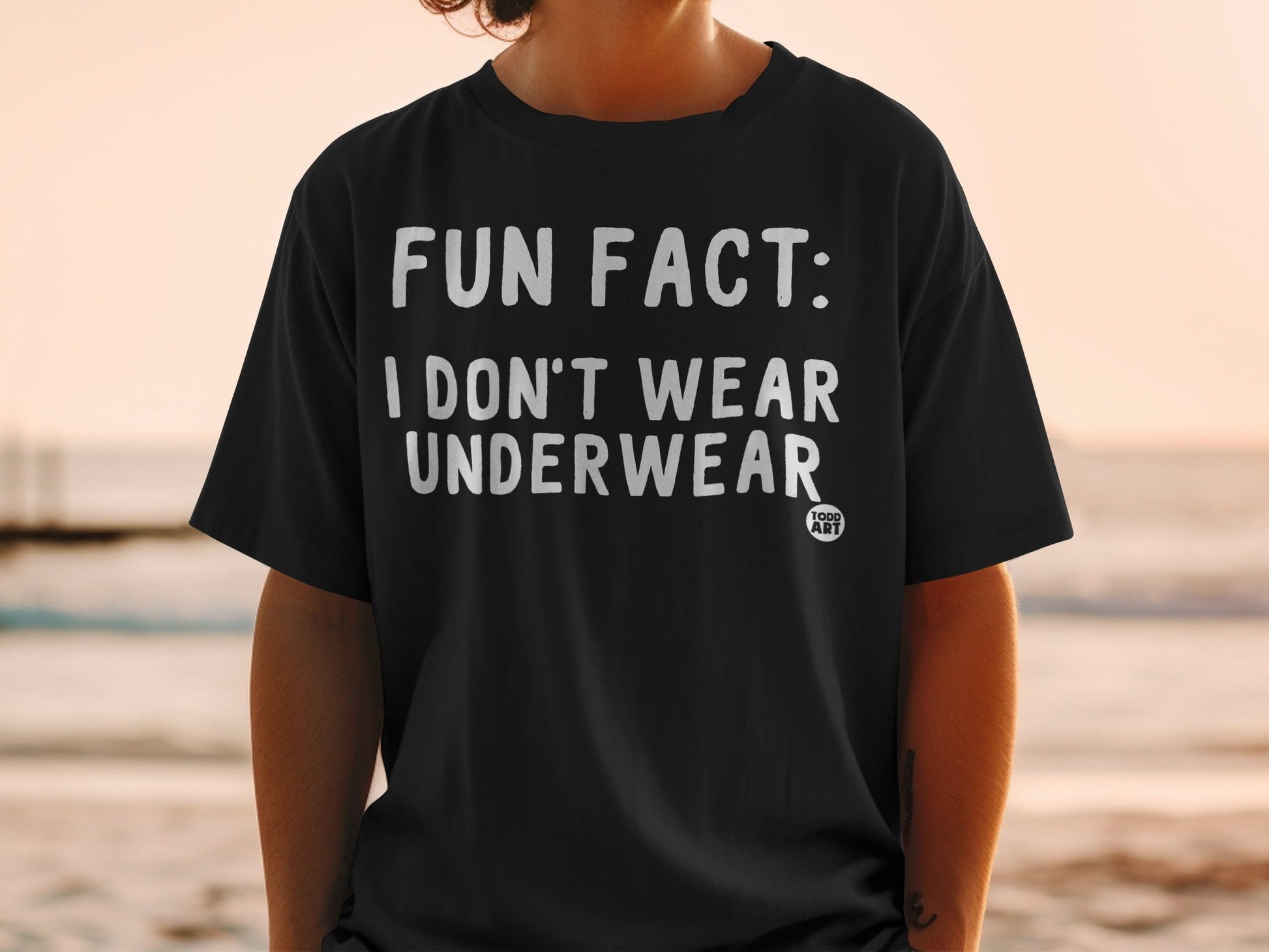 Fun Fact I Don't Wear Underwear Graphic T-Shirt