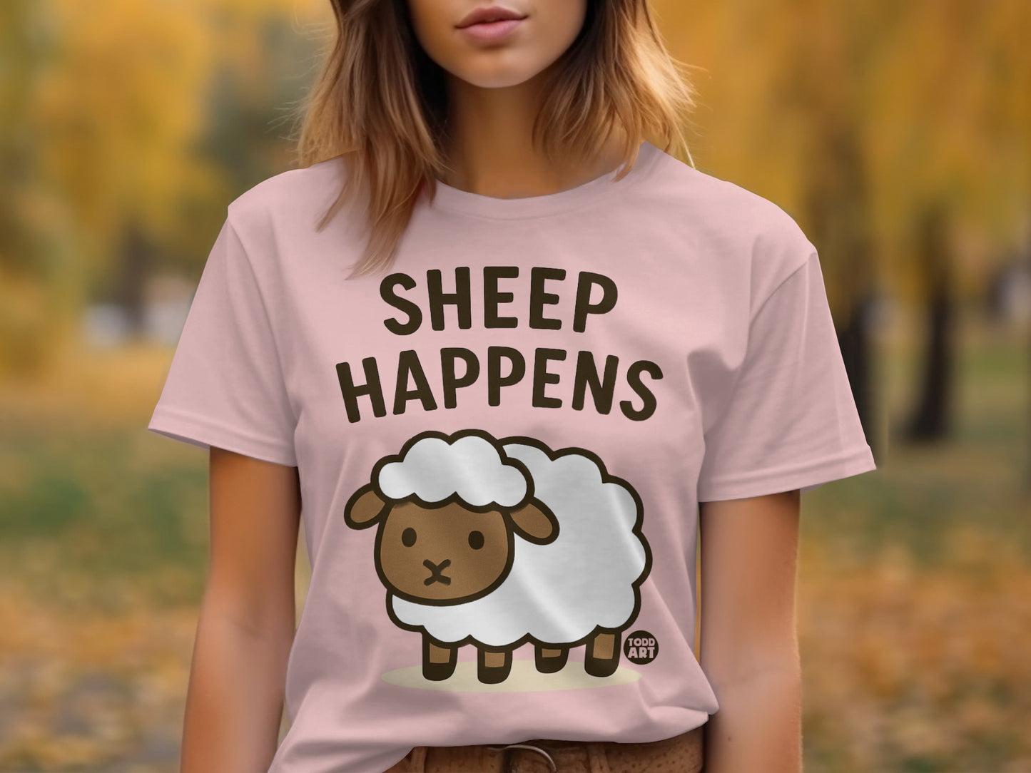 Sheep Happens Graphic Tee for Humorous Statements