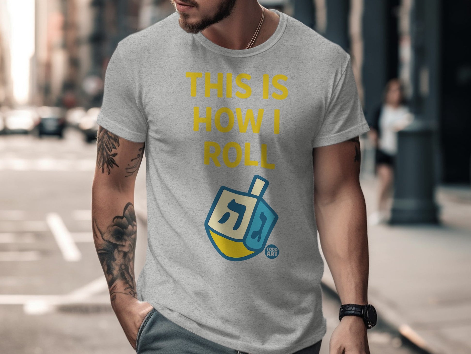 This Is How I Roll Dreidel Graphic T-Shirt