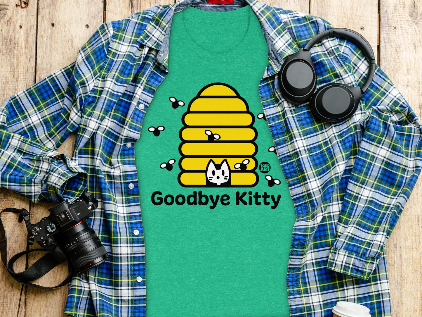Goodbye Kitty Beehive Buzz Graphic Shirt