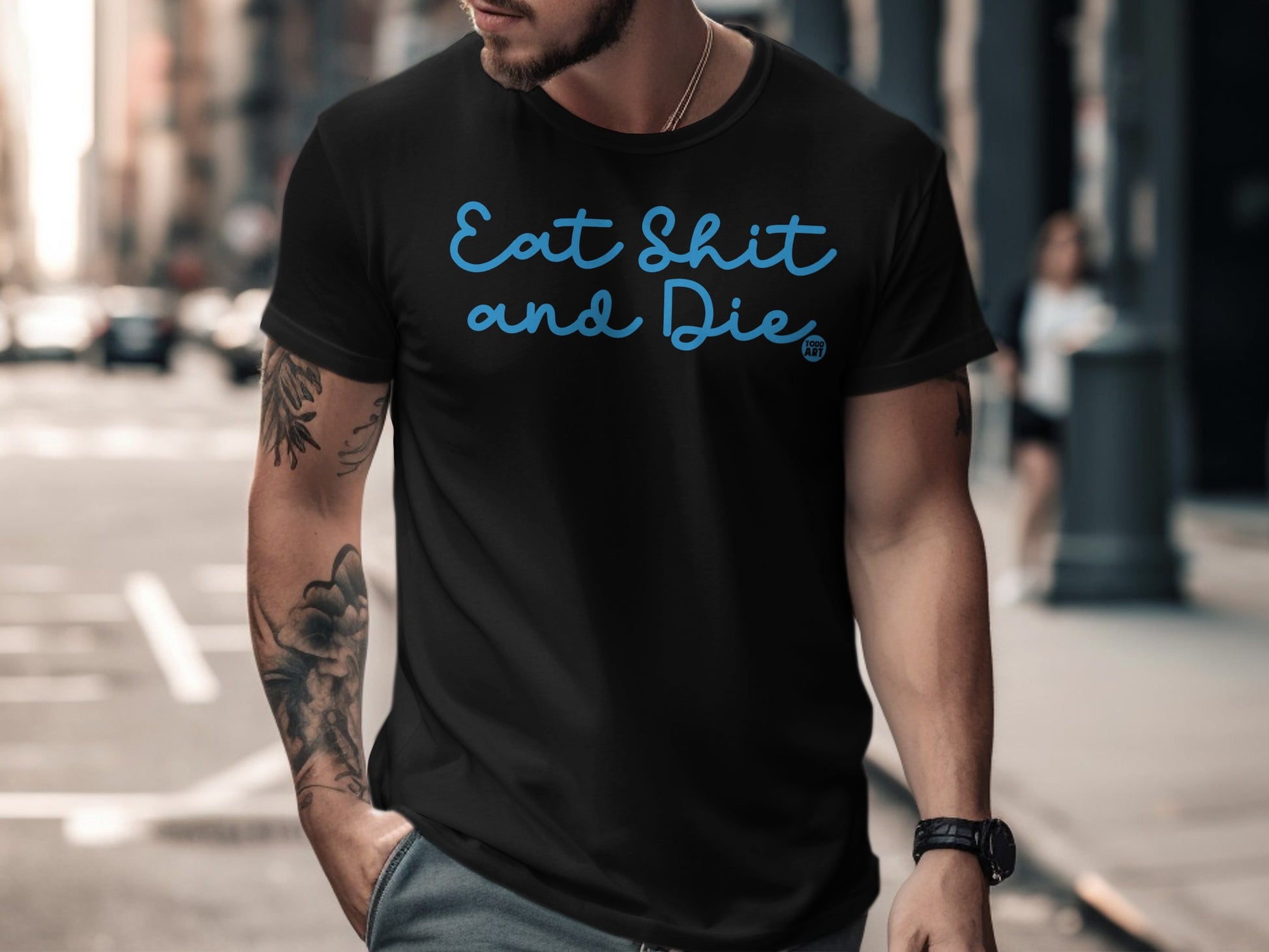 Eat Shit and Die Statement T-Shirt