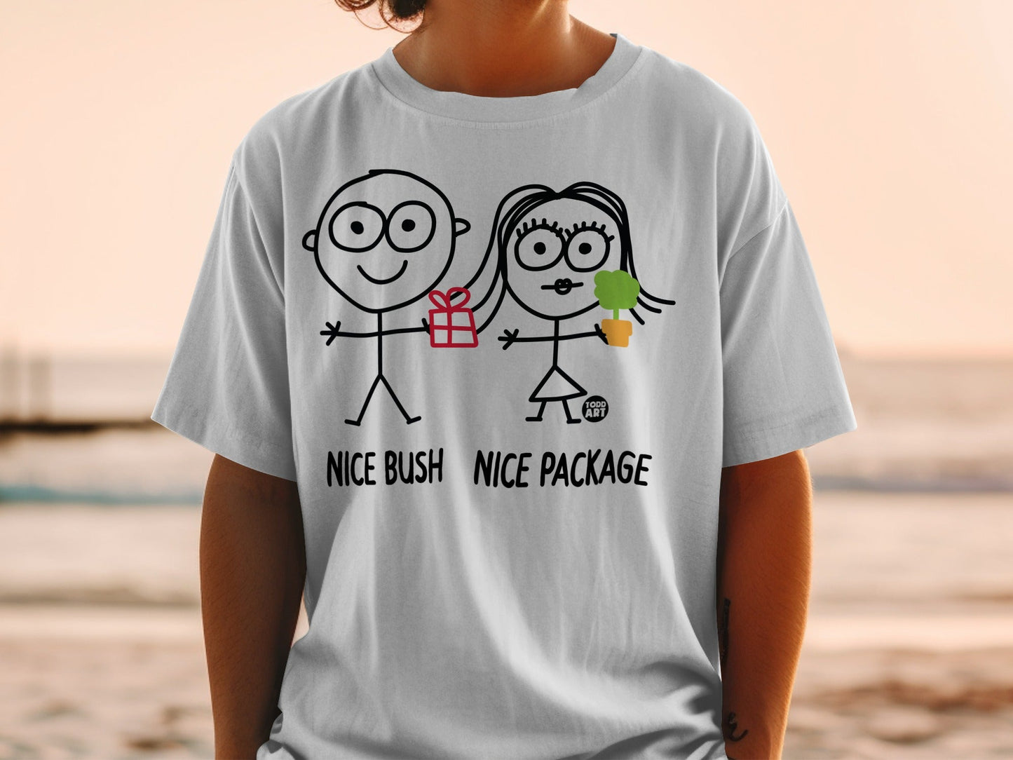 Funny Nice Bush Nice Package Stick Figure Shirt