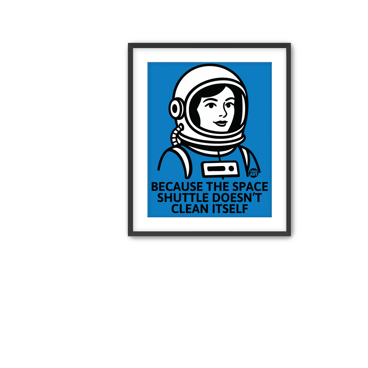 Female Astronaut Fine Art Print