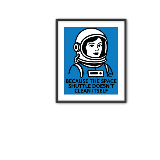 Female Astronaut Fine Art Print